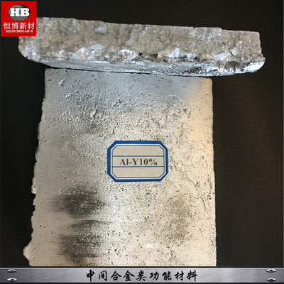 Lingote de aluminio del Al el 20% de la aleación principal Y el 80% del envío de China del proveedor del itrio rápido de YAl