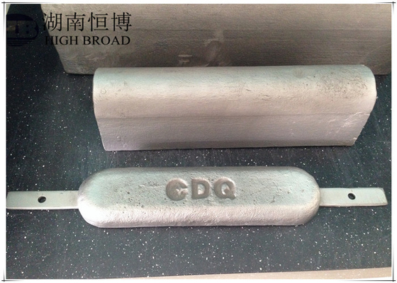 Ánodo de aluminio para la protección catódica y la corrosión anti, ánodo sacrificatorio de aluminio
