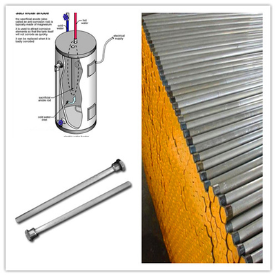 Agua Heater Parts de Rod For Water Heater Solar del ánodo del magnesio de AZ31B