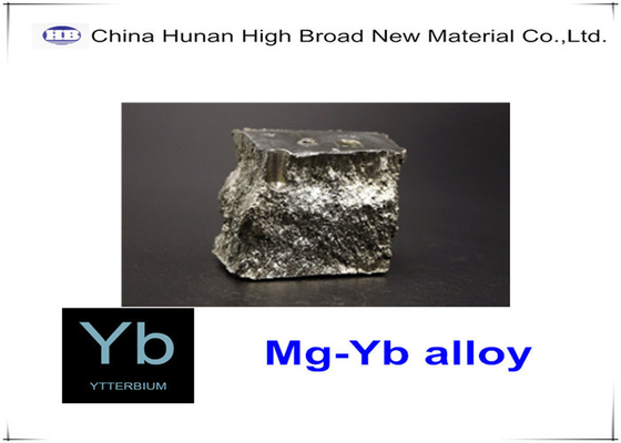 Aleación principal MgYb MgY MgNd MgLa MgGd MgSc del magnesio del iterbio del magnesio del lingote de la aleación de MgYb5 el 30%