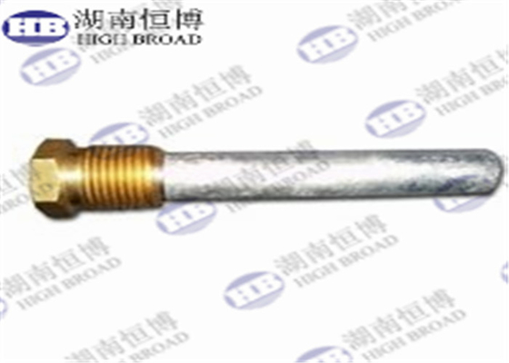 Corrosión que inhibe el ánodo echado Rod ASTM B418-95 del calentador de agua del lápiz del cinc