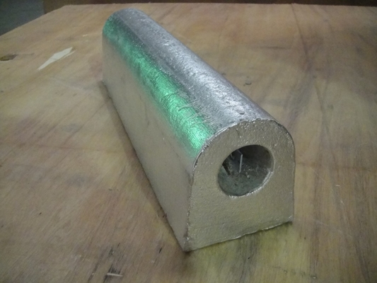Densidad 2.7 G/Cm3 Anodo sacrificial de aluminio Sistemas de protección contra la corrosión de larga duración ALZNIN