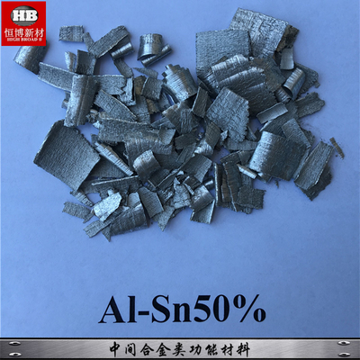 La aleación principal del AlSn50% Chips Aluminium Tin 10-50% para el grano refinar, aumenta funcionamiento de las propiedades de la aleación de aluminio