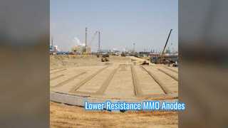 Ánodo lineal MMO para sistemas CP de baja resistencia al suelo