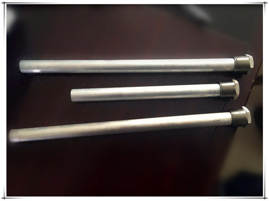 Ánodo de sacrificio de aleación de zinc Zn-Al-Cd de 21 mm y 600 mm para control de olores de calentadores de agua
