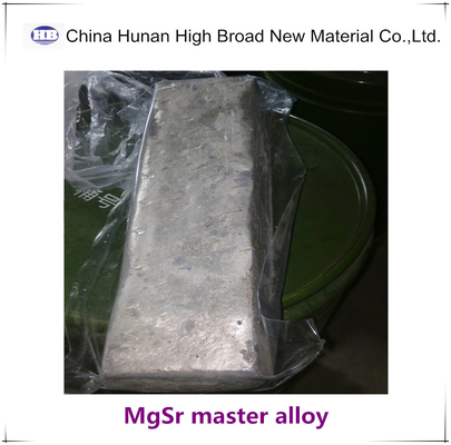 Aleación principal MgSr5 MgSr10 MgSr15 del estroncio del magnesio de la aleación principal del GB