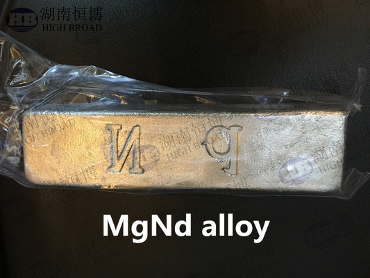 La aleación de MgNd del neodimio del magnesio de la aleación principal mejora fuerza del alargamiento