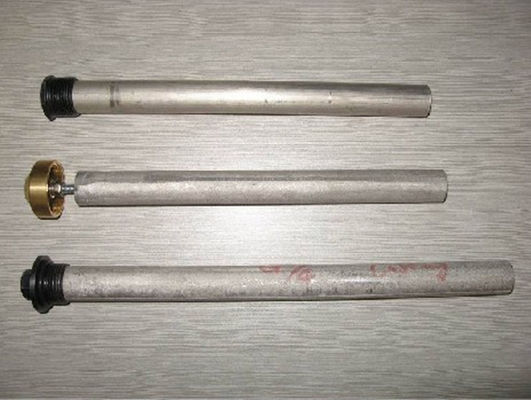 Varilla de ánodo de aleación de aluminio de 21 mm y 3 segmentos con diseño de unión atornillada de 1000 mm para calderas comerciales