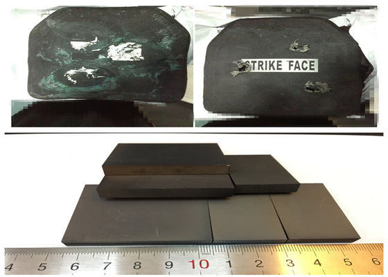 Pressureless Sintered Boron Carbide Ceramic Tile 50x50mm Ultra-Lightweight Ballistic Protection Plate