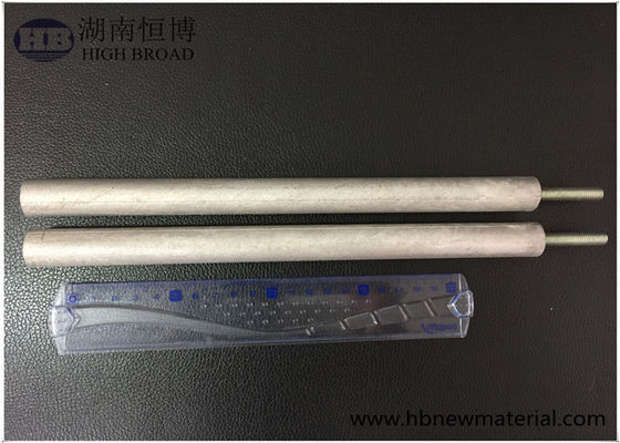 Varilla de ánodo de aleación de aluminio de 21 mm y 3 segmentos con diseño de unión atornillada de 1000 mm para calderas comerciales