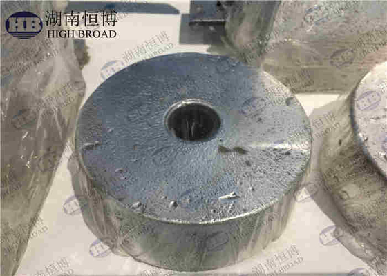 Anodos condensadores de magnesio AZ63 HP 22 Lb 44 Lb para tuberías subterráneas