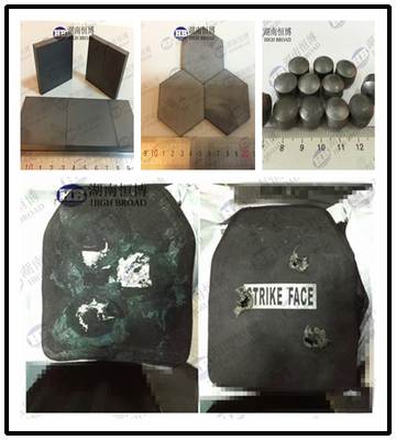 Las placas balísticas utilizan los materiales tal como las placas a prueba de balas del carburo del boro/de silicio