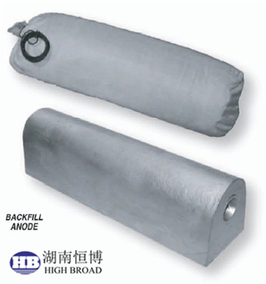 Tanque de lastre, Anodos de aluminio del muelle del puerto / Tanque de aceite Protección catódica del ánodo sacrificial