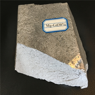 Lingote de la aleación principal del magnesio MgGd30, aleación principal del gadolinio del magnesio