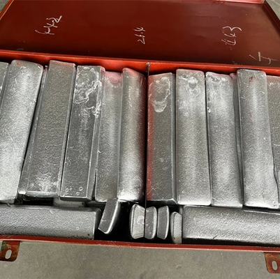 HB7264-96 Rectangular AlAg10% aleaciones maestras de plata para aditivo de fusión de aluminio