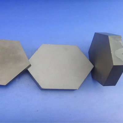 Tejas cerámicas hexagonales a prueba de balas de color negro, tejas blindadas de carburo de silicio SIC