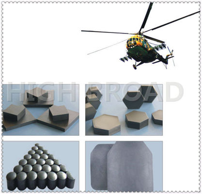 Silicon Carbide UHMWPE Composite Ballistic Panel with NIJ Level III Protection 250x300mm