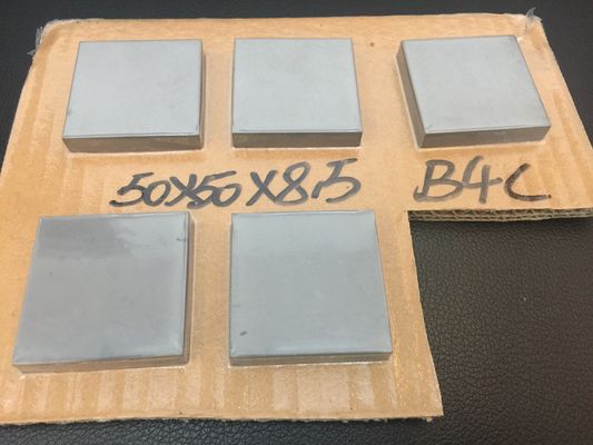 Baldosa Balística de Carburo de Boro Sinterizado sin Presión R400 50x50x9mm Inserto Cerámico Blindado Independiente Nivel IV NIJ