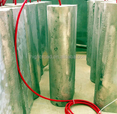 Anodos de varilla resistentes a la corrosión Aleaciones de aluminio y zinc de magnesio para aplicaciones industriales
