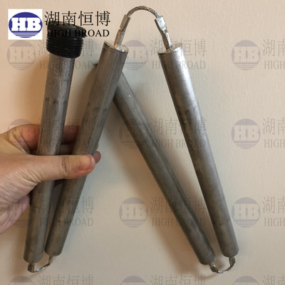 Duración 44 Anodo de aluminio FLEX 44 con tapas de acero hexadecimal NPT 3/4