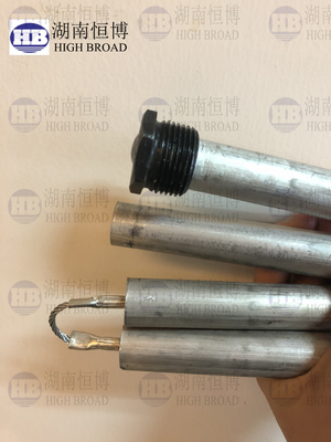 Duración 44 Anodo de aluminio FLEX 44 con tapas de acero hexadecimal NPT 3/4