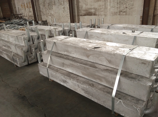 Anodo de aluminio condensador Anodos de brazalete ASTM con Al químico