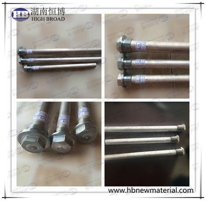 Varilla de ánodo de magnesio de 22 mm de diámetro y 900 mm de longitud con rosca NPT de 3/4" para protección de calentadores de agua solares