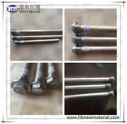 Alta resistencia a los impactos Rod Anodos de magnesio aleaciones de aluminio zinc con acabado de superficie lisa