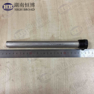 Varilla de ánodo de magnesio de 22 mm de diámetro y 900 mm de longitud con rosca NPT de 3/4" para protección de calentadores de agua solares