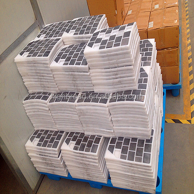 12x12 azulejos negros a prueba de balas resistentes al fuego La solución definitiva para el suelo entrelazado
