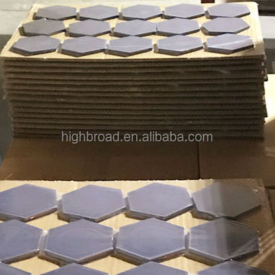 Placa Balística de Cerámica de Carburo de Silicio Sinterizado sin Presión SW30x5mm Teselación Hexagonal
