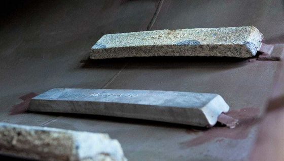 Capas de acero hexadecimal de anodo de aluminio personalizadas para protección catódica del agua de mar y estructuras marinas