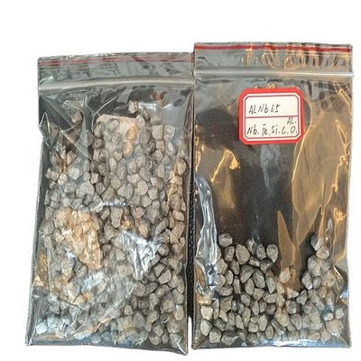 Granulos y lingotes de aleación de niobio y aluminio certificados ISO9001:2008 para aplicaciones aeroespaciales y médicas