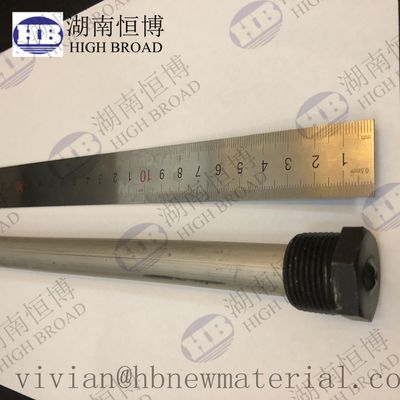 AZ31B Varilla de ánodo de magnesio para calentador de agua con tamaño personalizado y protección anticorrosión certificada ISO9001: 2008