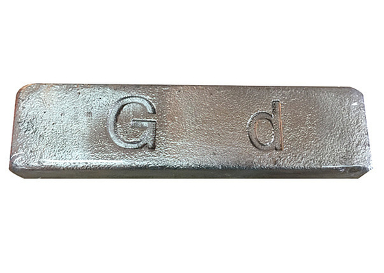 Metal del gadolinio de la tierra rara del metal del gadolinio de la pureza 99,5 para el añadido