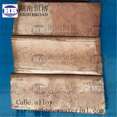 Aleación maestra de cobre berilio con 3% 4% 5% de contenido de berilio para propiedades mecánicas mejoradas