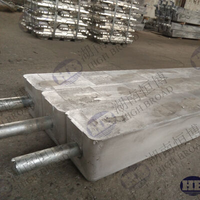 Anodo sacrificial de aluminio de alta eficiencia Al-Zn-In-Cd para la prevención de la corrosión en los cascos de los buques Norma ASTM GAIII