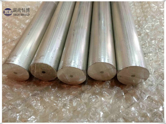 Núcleo de aluminio ligero Varilla de ánodo de magnesio 33 pulgadas 0,75 pulgadas de diámetro para sistemas de agua de precisión aeroespacial