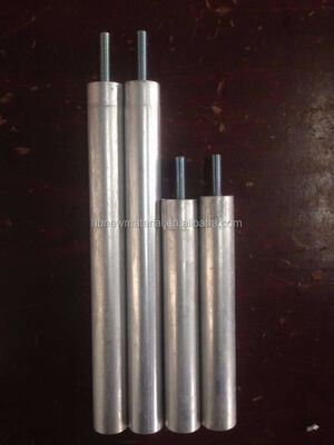 Núcleo de aluminio ligero Varilla de ánodo de magnesio 33 pulgadas 0,75 pulgadas de diámetro para sistemas de agua de precisión aeroespacial
