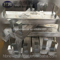 Anodo de sacrificio marino de forma D certificado ASTM G97 para protección catódica