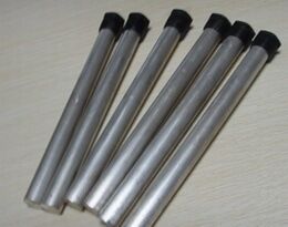 Barra anódica hexagonal de aleación de magnesio de alta resistencia de 35 mm con rosca M27 de 1200 mm de grado marino para condensador marino