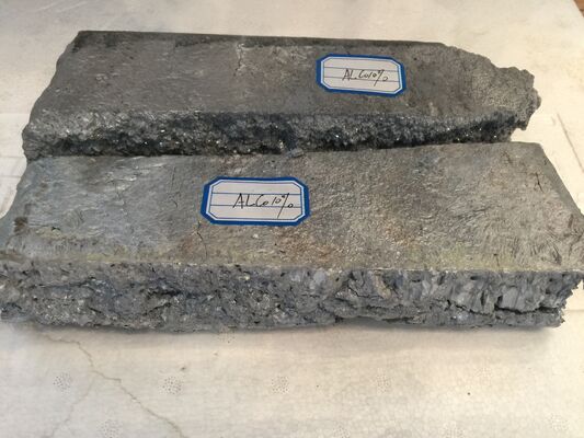 Lingote de aleación maestra de aluminio y niobio (AlNb) con contenido de Nb del 5-20% para refinamiento de grano