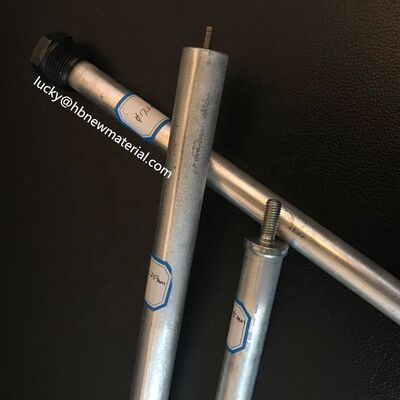 Varilla de ánodo de sacrificio de magnesio AZ63B, 44 pulgadas, 3/4 NPT con cinta de PTFE, kit de calentador de agua compuesto antiagarrotamiento