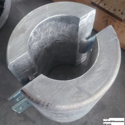 Ánodo de sacrificio de aluminio de baja resistividad para zona fangosa 1000x200x150mm 81kg Aleación Al-Zn-In-Sn para protección de tuberías en el lecho marino