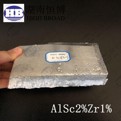 Aluminio escándido Zirconio AlSc2Zr1 Master Alloys de aluminio para fundiciones metalúrgicas de metal de aluminio