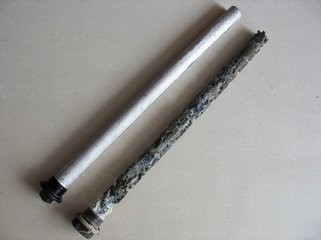 AZ31 AZ63 Barras de anodo de aleación de magnesio para calentador de agua para tapas de acero galvanizado NPT BSPT 3/4&quot;