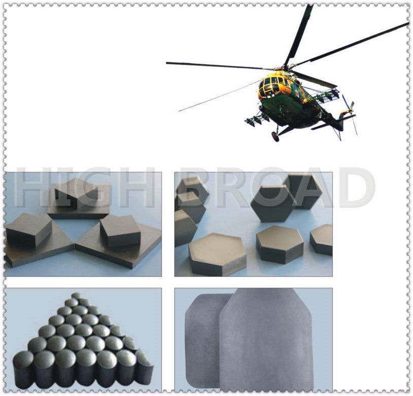 Gradient B4C-SiC Composite Ballistic Tile with NIJ Level IV Protection in 100x100x10mm Size