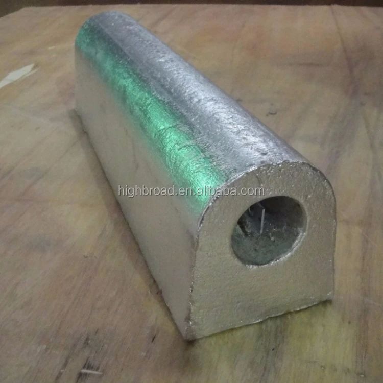 Intercambiador de calor lápiz de ánodo sacrificial de aluminio tipo M16 hilo 350 mm 1,2 kg protector de corrosión de aleación Al-Zn-In