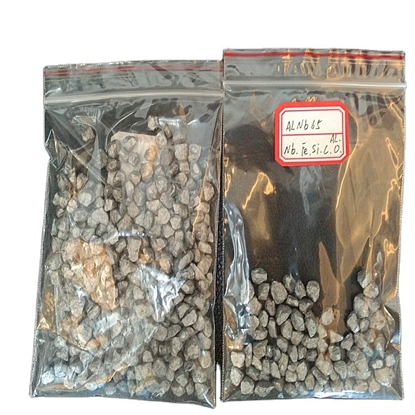 Granulos y lingotes de aleación de niobio y aluminio certificados ISO9001:2008 para aplicaciones aeroespaciales y médicas