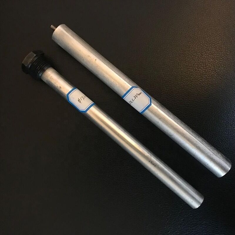 Buena maquinabilidad Partes de calentadores de agua Anodos de magnesio con superficie lisa Soluciones duraderas de protección contra la corrosión